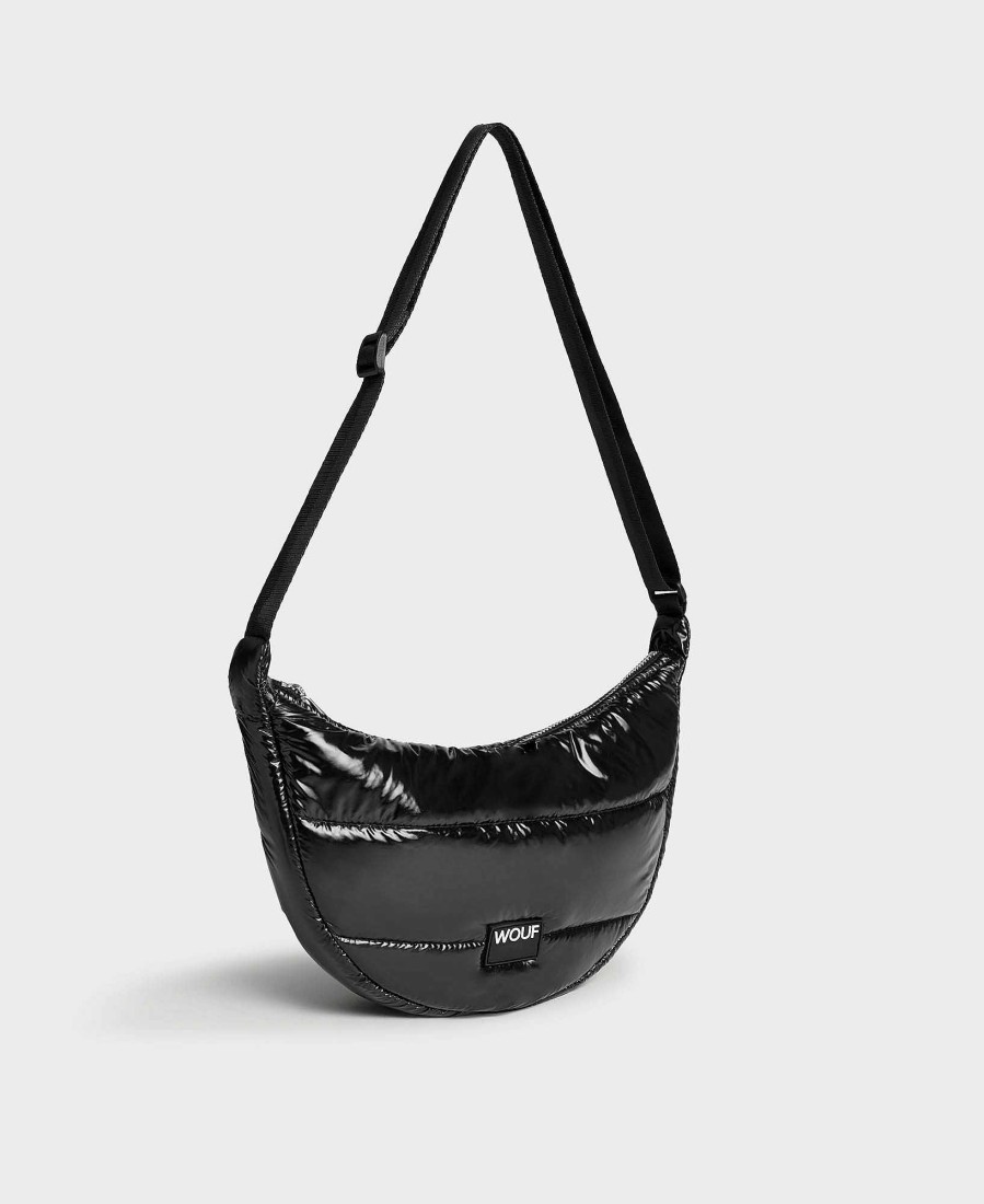 Sacs WOUF | Sac Bandouliere Noir Brillant