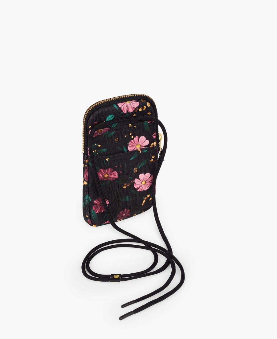 Manches Techniques WOUF | Sac De Telephone Fleurs Noires