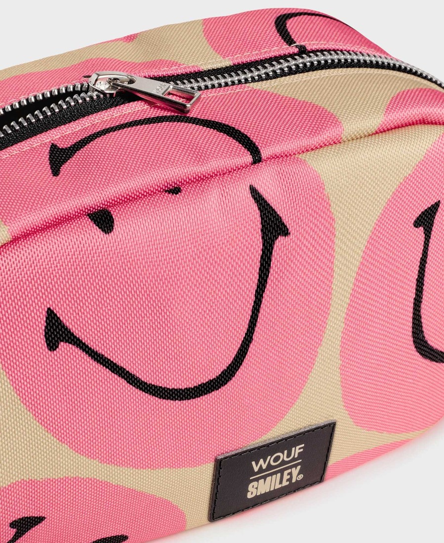 Accessoires WOUF | Trousse De Toilette Rose Smiley® Smiley Rose