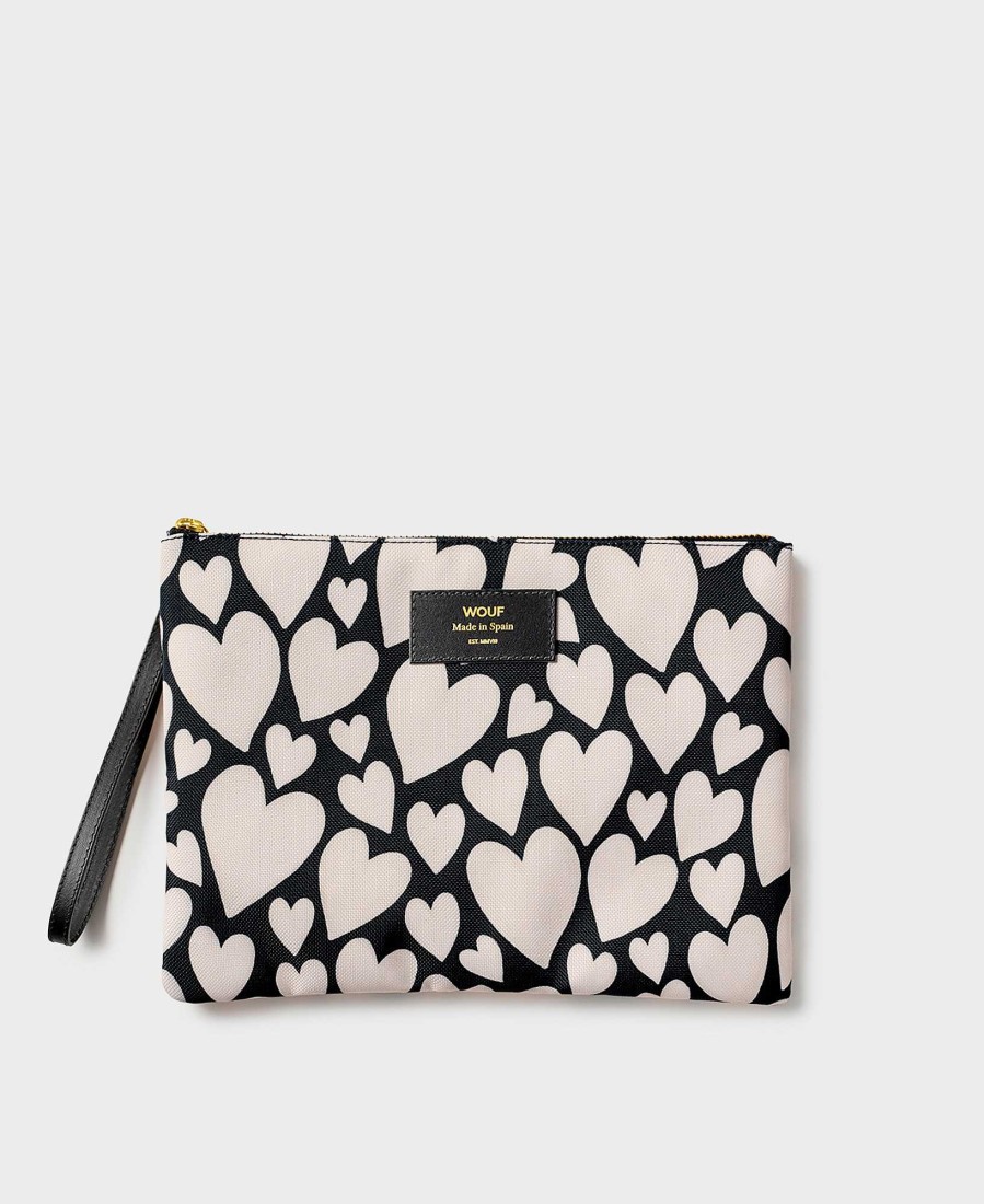 Sacs WOUF | Pochette Xl Amour Noir