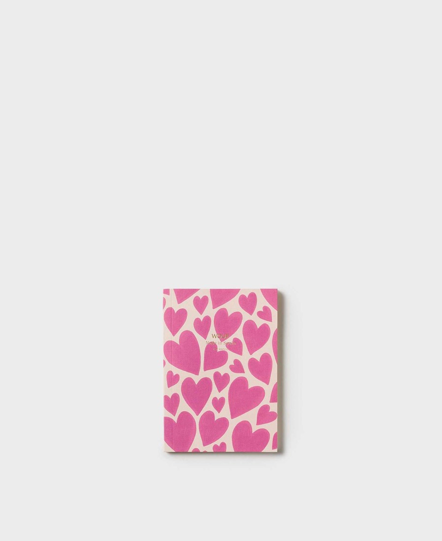 Accessoires WOUF | Cahier Papier A6 Amour Rose