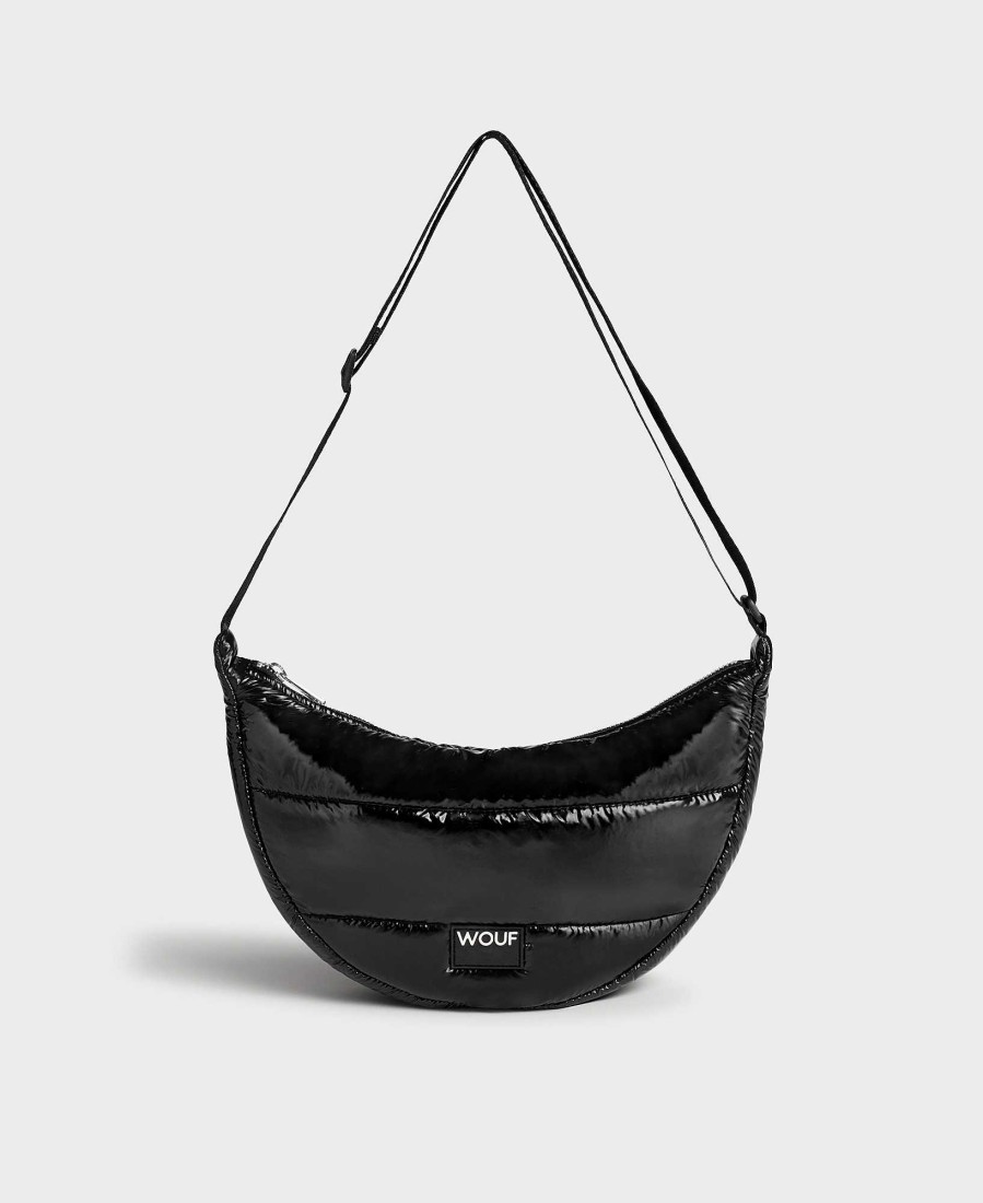 Sacs WOUF | Sac Bandouliere Noir Brillant