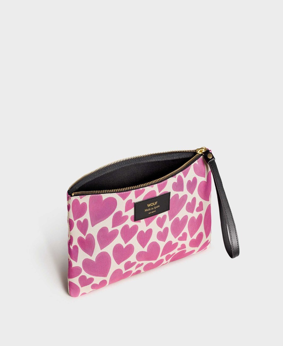 Sacs WOUF | Pochette Xl Amour Rose