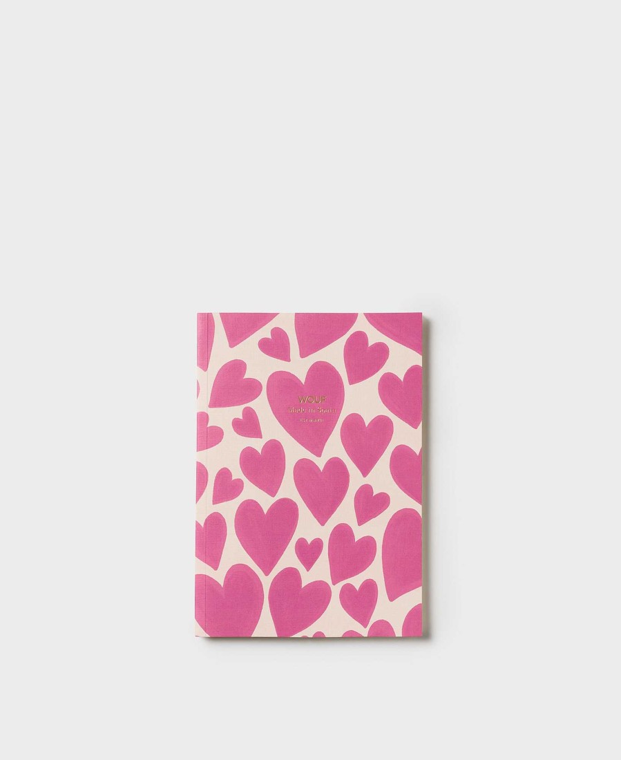 Accessoires WOUF | Carnet De Papier A5 Amour Rose